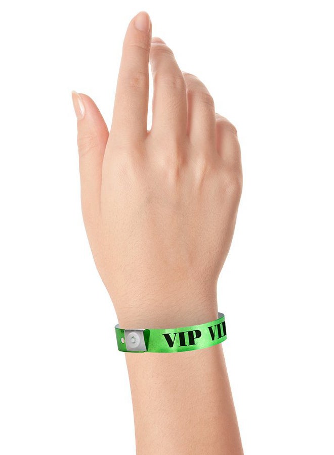 Wristco 100-Piece Wristband Set Green/White  - Image 3