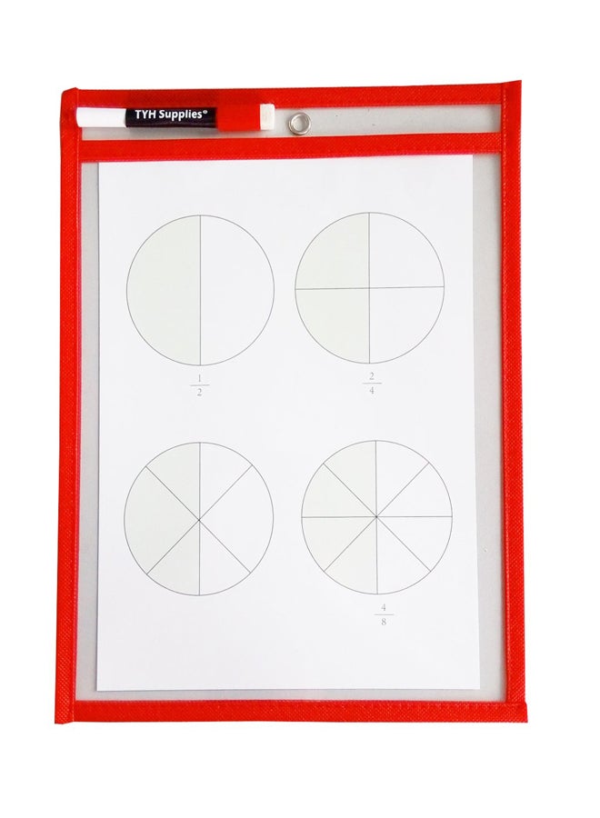 TYH Supplies Pack Of 10 Supplies Dry Erase Sheet Set  - Image 2