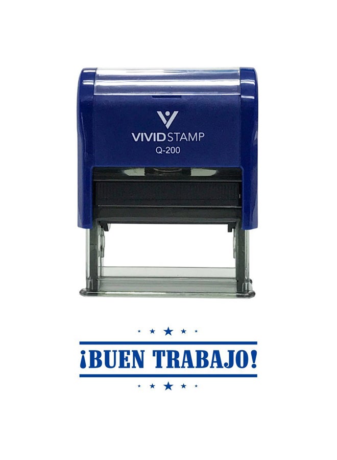 فيفيد ستامب ختم ذاتي التحبير أزرق/فضي/أسود - Image 2