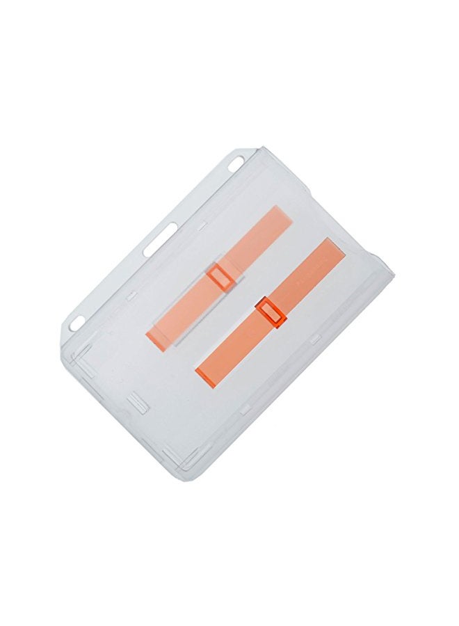 Specialist ID 2-Card Dispenser Horizontal Badge Holder Black/Clear  - Image 3