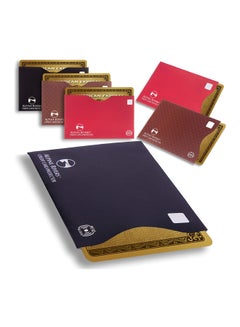 Alpine Rivers 18xPiece RFID Blocking Sleeves Set Blue/Brown/Black  - Image 2
