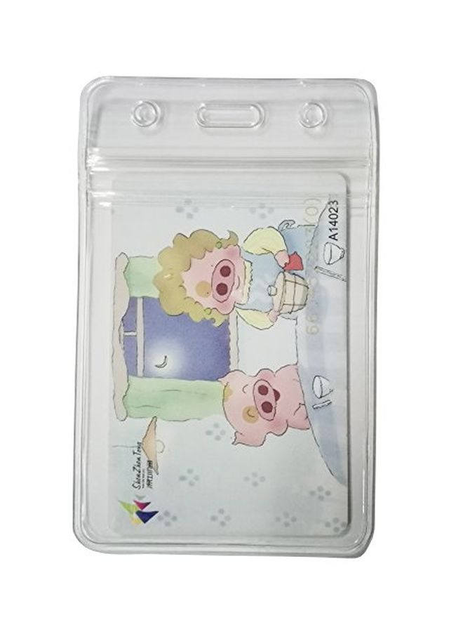HOSL 50-Piece Vertical Id Card Holder Set Clear - Image 2