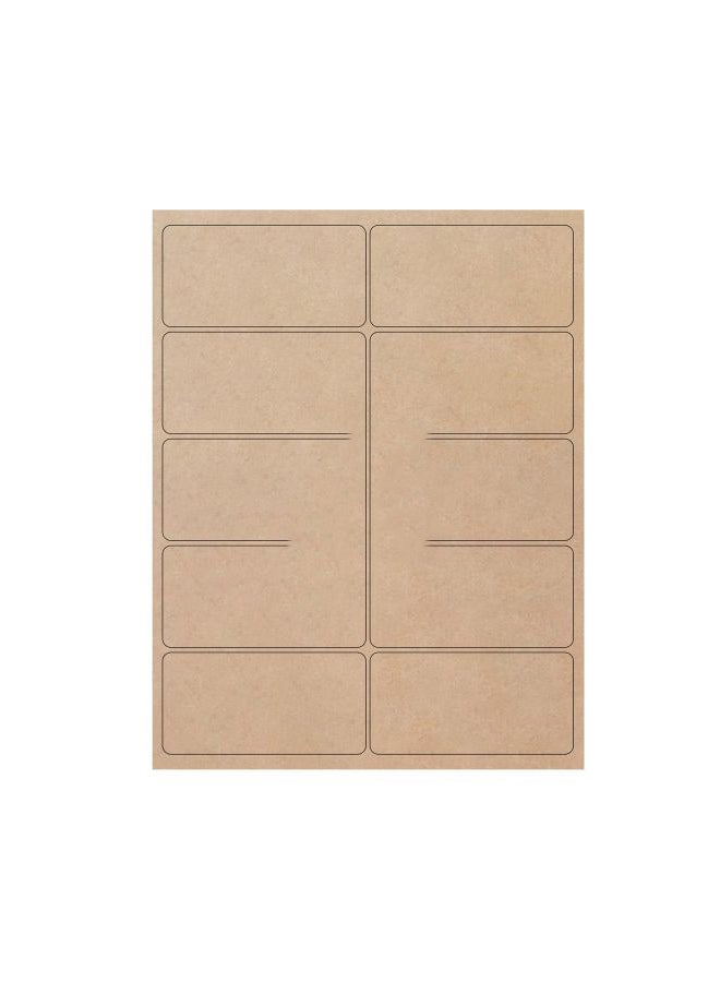 MR-LABEL 250-Piece Printable Label Sticker Set Beige - Image 1