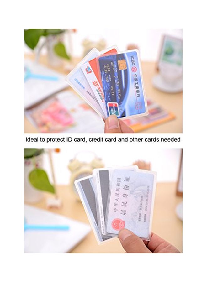 HONBAY - 20-Piece Vertical Card Protector Sleeve Set Clear - Image 1