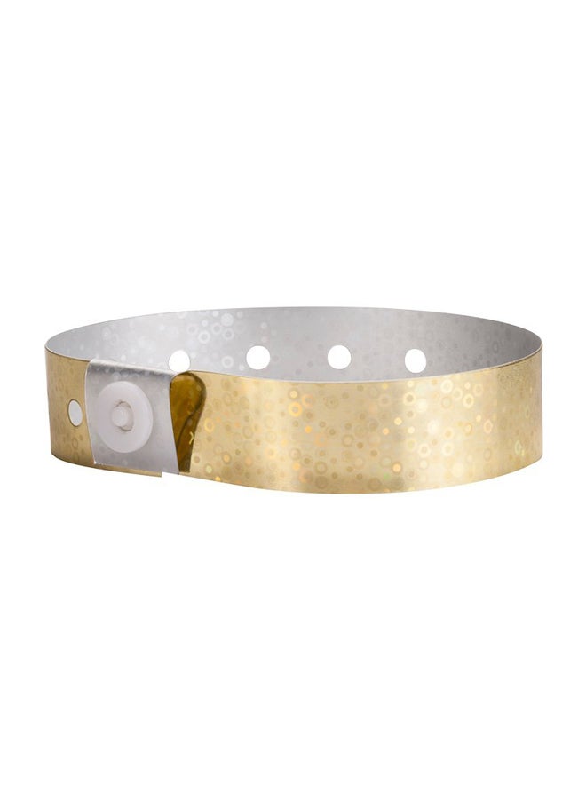 Wristco 100-Piece Wristband Set Gold 