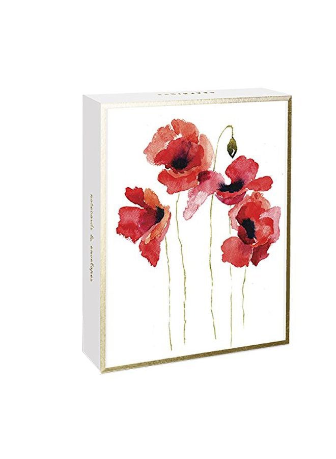 Graphique Watercolor Floral Boxed Notecard Set - Image 1
