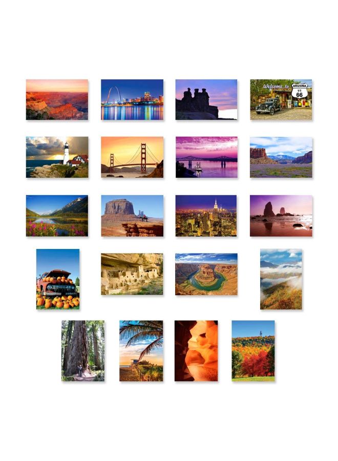 20-Piece America The Beautiful Postcard Set - v1552317330/N21850961A_1