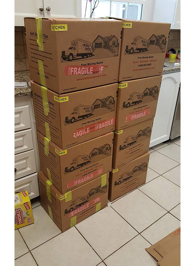 تاج-أه-روم طقم ملصقات للصناديق عند الانتقال من المنزل من 800 قطعة متعدد الألوان - Image 3