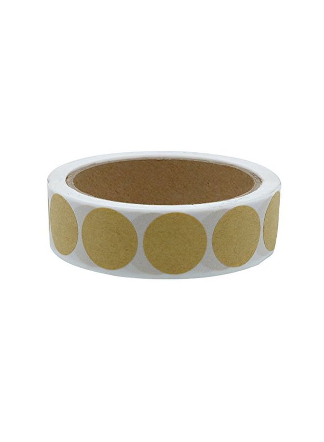 Hybsk 500-Piece Packaging Seal Label Set Brown - Image 1