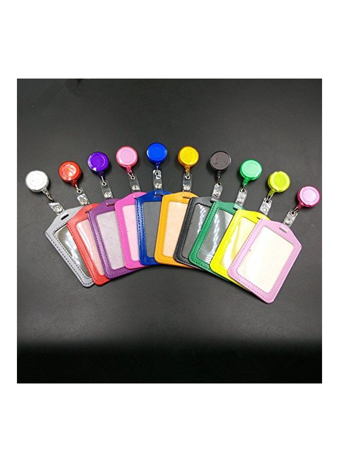 Yueton 10-Piece ID Card Holder Blue/Red/Yellow - Image 2