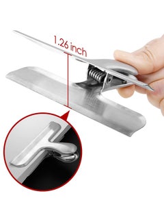 DanziX 8-Piece Stainless Steel Clip Set Silver  - Image 3