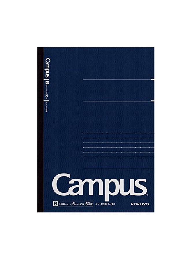 كوكويو مجموعة من 3 دفاتر ملاحظات كامبس بورق منقط مسبقاً مقاس A5 أزرق داكن - Image 2