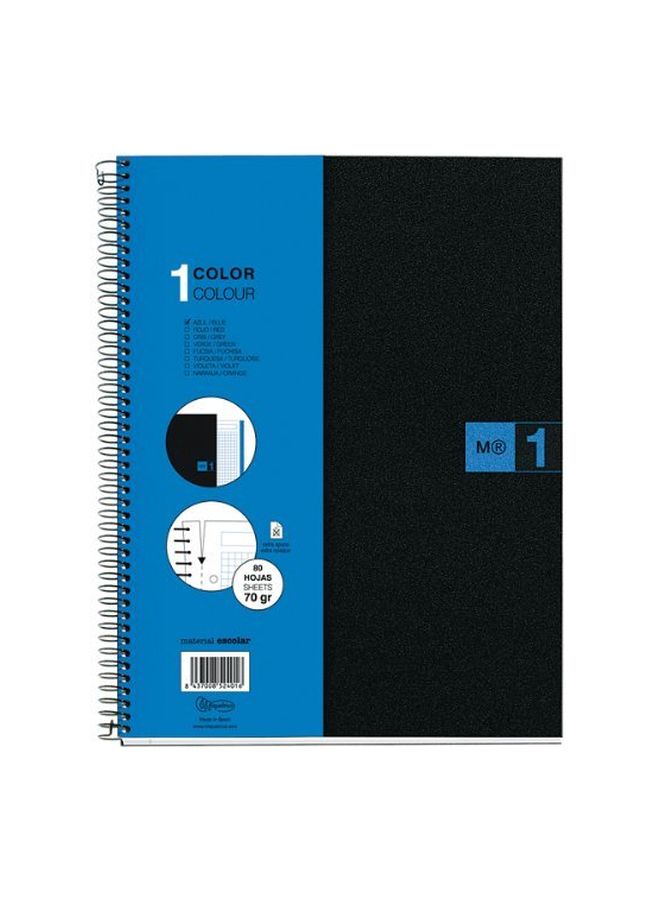 Spiral Notebook Blue/Black