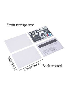 HONBAY 20-Piece Vertical Card Protector Sleeve Set Clear  - Image 2