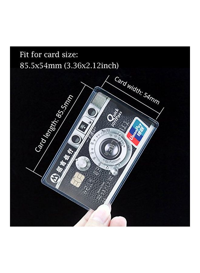 HONBAY - 20-Piece Vertical Card Protector Sleeve Set Clear - Image 1