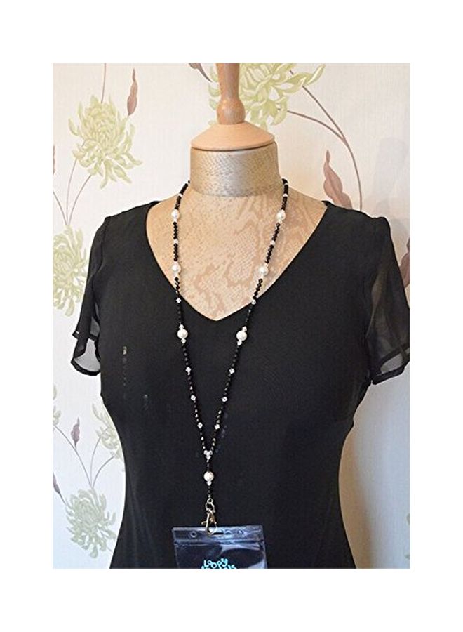 HONBAY Id Card Holder With Lanyard Black/Silver/Clear - Image 3