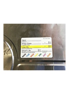 InStockLabels.com 500-Piece Weekly Label Roll White/Black/Yellow  - Image 4