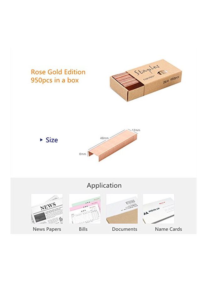 MultiBey 4-Pack Staples Set Rose Gold - Image 3
