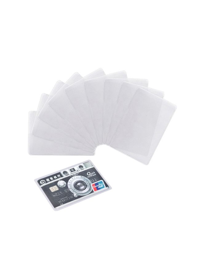 HONBAY - 20-Piece Vertical Card Protector Sleeve Set Clear - Image 1