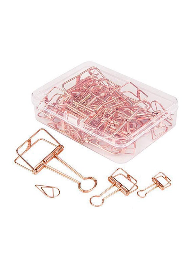 VENCINK 36-Piece Binder Clip Set Rose Gold - Image 1