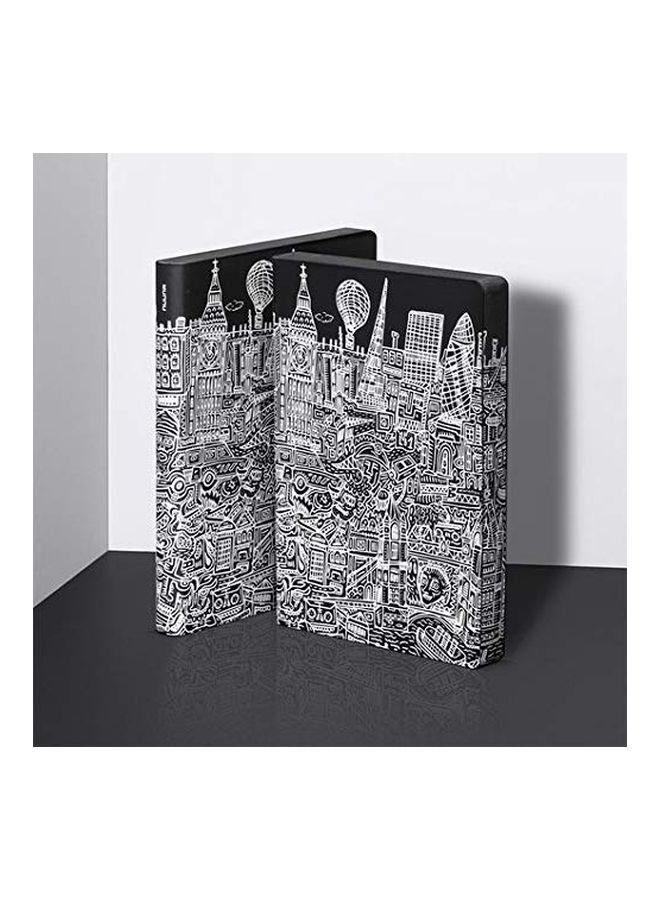 Nuuna A5 London Dot Grid Notebook White/Black  - Image 3