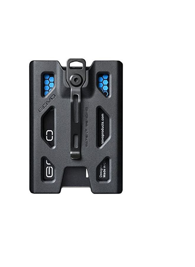 حكومة حامل لبطاقات الهوية مزود بمشبك أسود/شفاف - Image 1