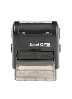ExcelMark Self Inking Rubber Stamp Black  - Image 1
