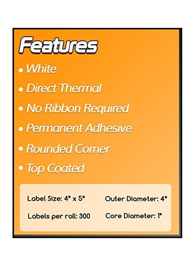 OfficeSmartLabels 4-Piece Lebel Paper Roll - Image 4