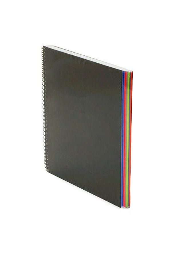 Wirebound Ruled Notebook Black - v1552317478/N21850920A_1