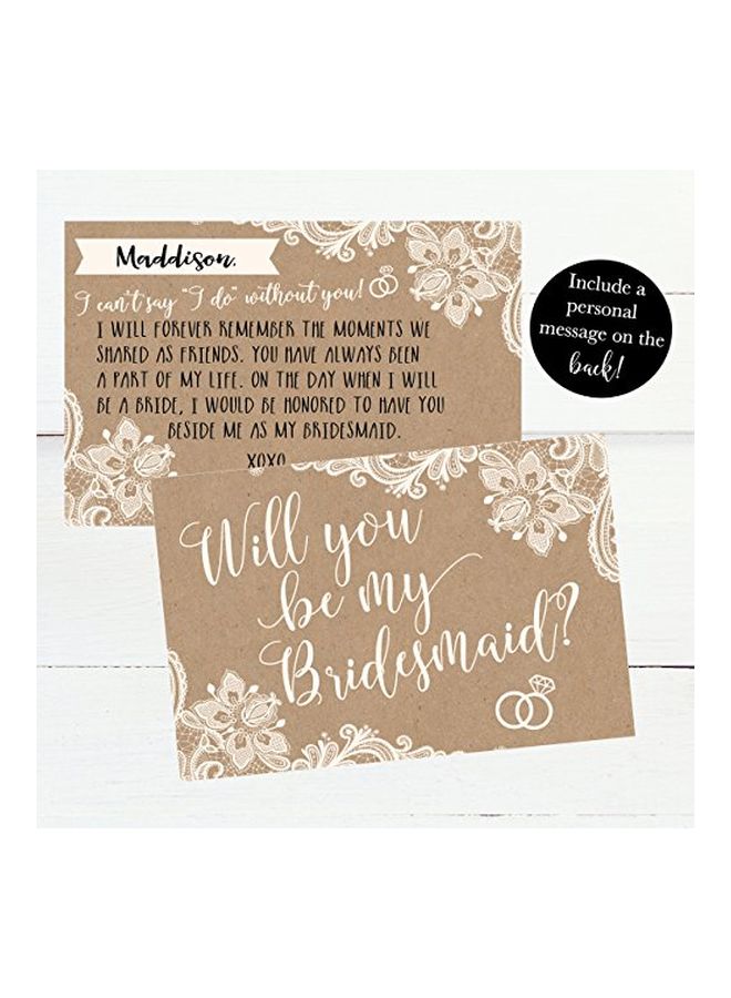 Hadley Designs 15-Piece Will You Be My Bridesmaid Greeting Card  - Image 3