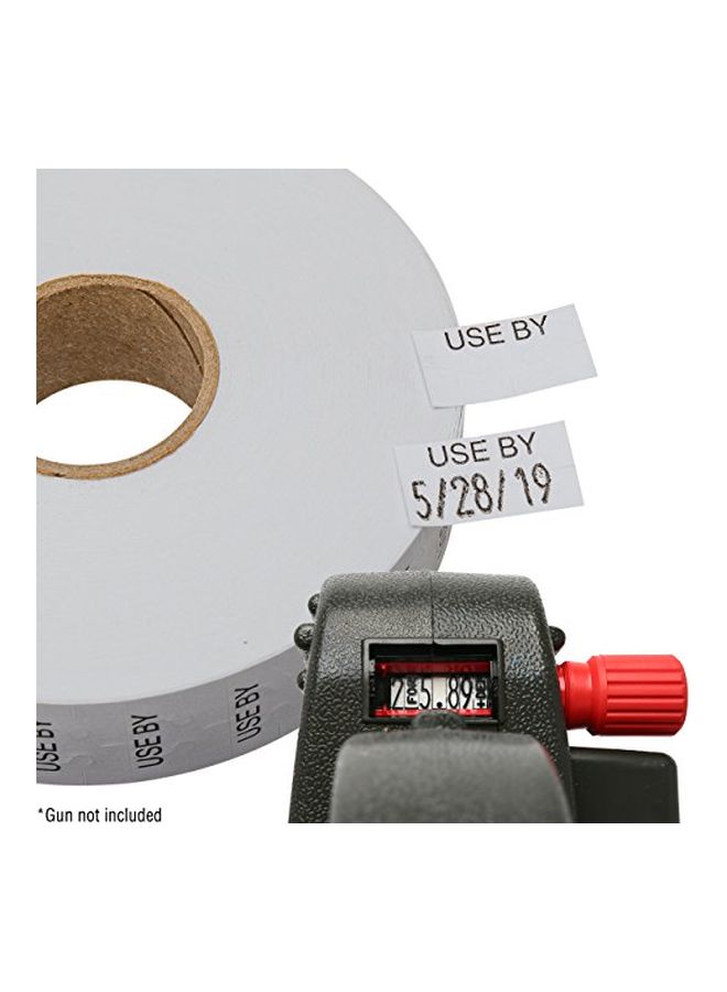 Perco 8-Piece Marking Label Roll White/Black - Image 2