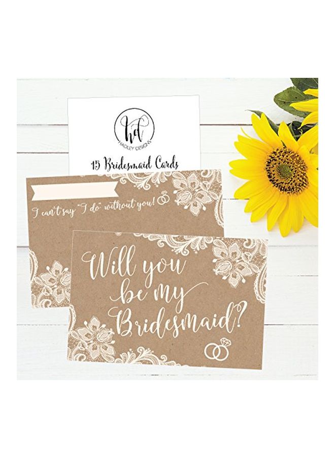 Hadley Designs 15-Piece Will You Be My Bridesmaid Greeting Card  - Image 4