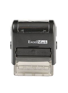 ExcelMark Self Inking Rubber Stamp Black  - Image 1