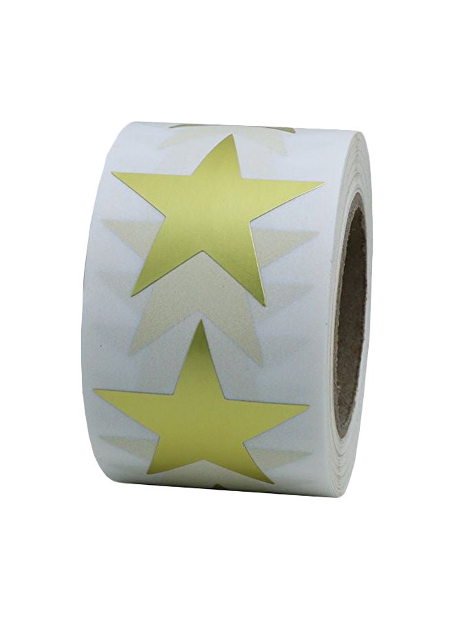 500-Piece Star Sticker Label Roll Green - v1552317493/N21851379A_1