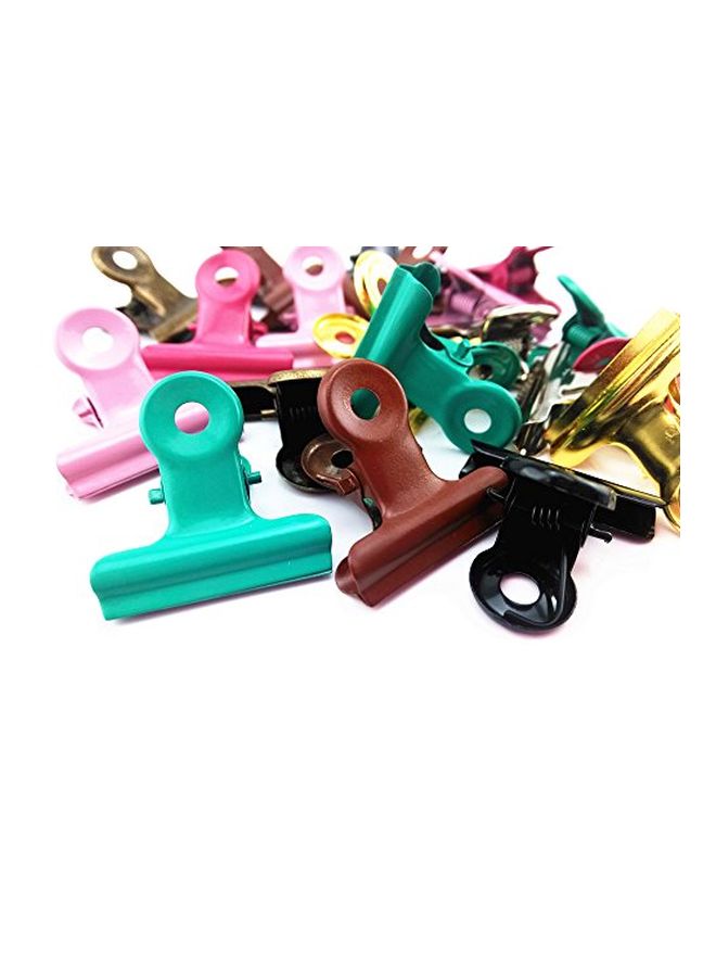 Yueton 20-Piece Paper Clip Brown/Green/Black - Image 2
