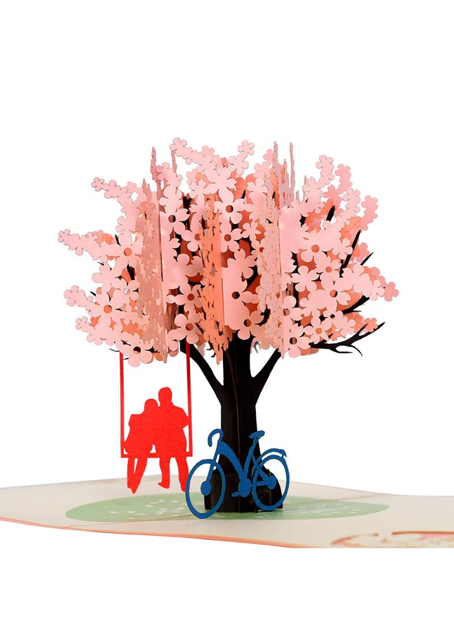 3D Pop-Up Cherry Blossom Greeting Card With Holder - v1552317529/N21850725A_3