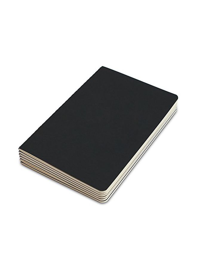TWONE 6-Piece Travel Notebook Black - Image 1
