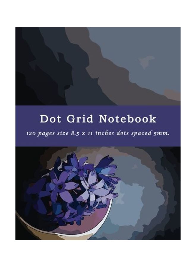 Ifusion Dot Grid Notebook Purple/Black/Grey - Image 1