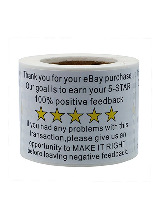 Hybsk 200-Piece Shipping Label Set White - Image 2