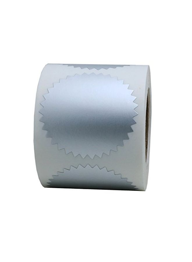 Hybsk 300-Piece Sticker Roll Silver - Image 2