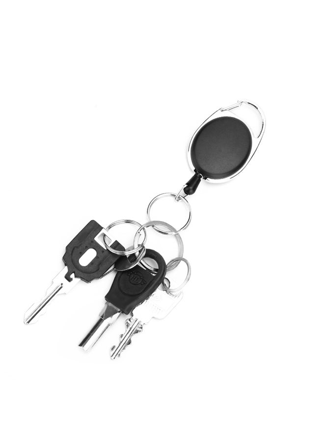Fushing 5-Piece Retractable Badge Holder Set Red/Blue/Silver - Image 2