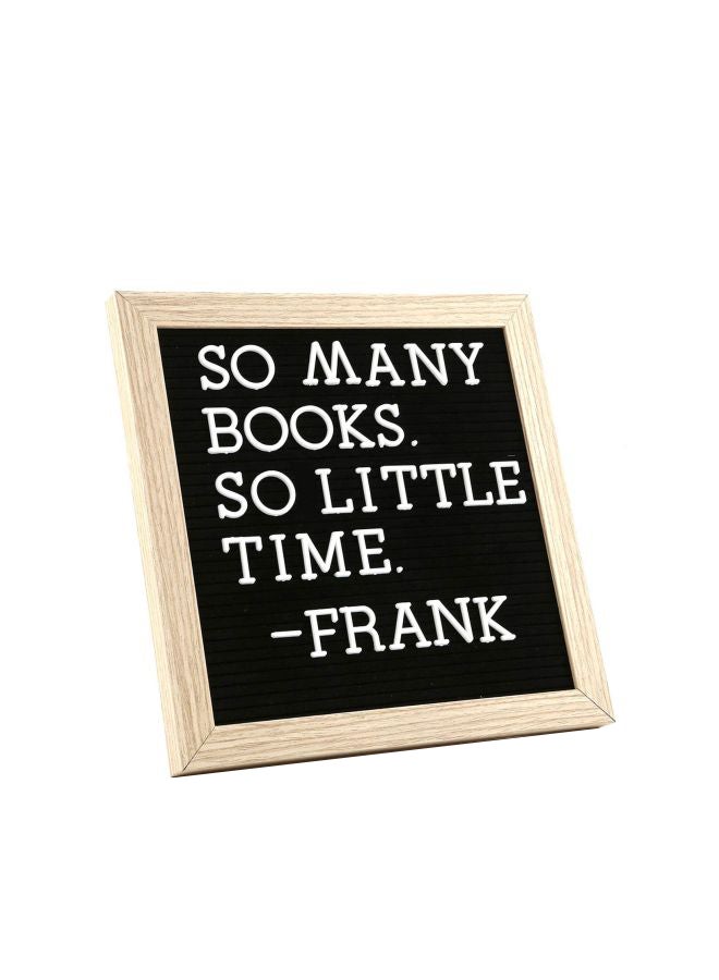 C CRYSTAL LEMON Changeable Letter Board Black/Beige - Image 1