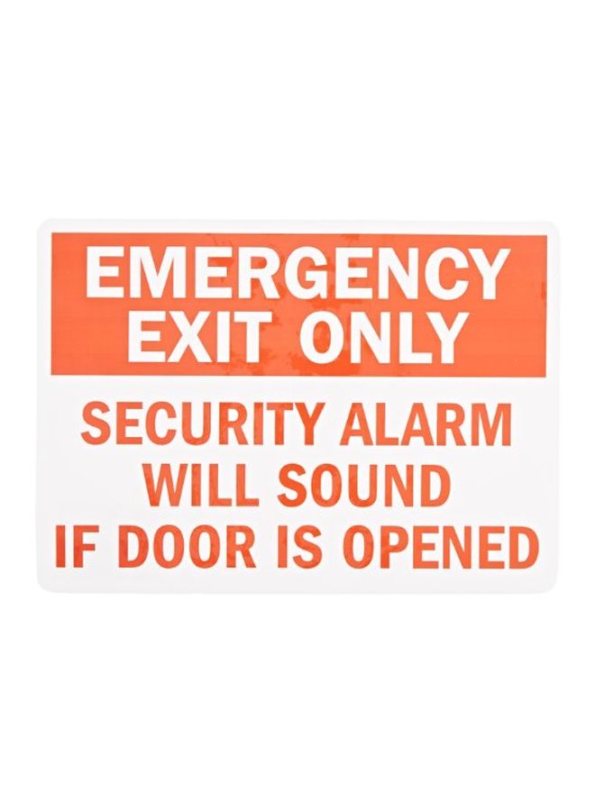 SmartSign Emergency Exit Sign Board Orange/White - Image 1