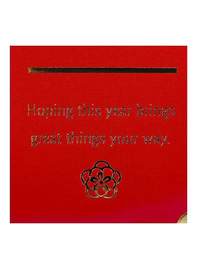 Hallmark - 16-Piece Happy New Year Money Card Holders Red/Gold - Image 1