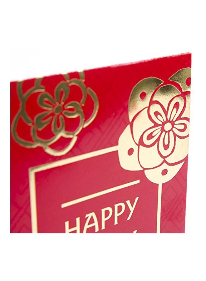 Hallmark - 16-Piece Happy New Year Money Card Holders Red/Gold - Image 1