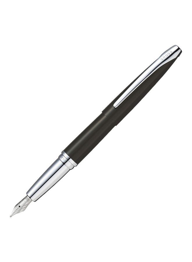 Cross ATX Fountain Pen Black Lacquer/Silver - Image 1