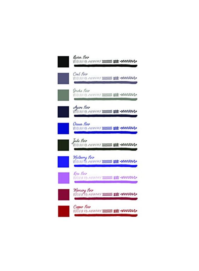 Monteverde Fountain Pen Ink Collection Set Black/White - Image 3