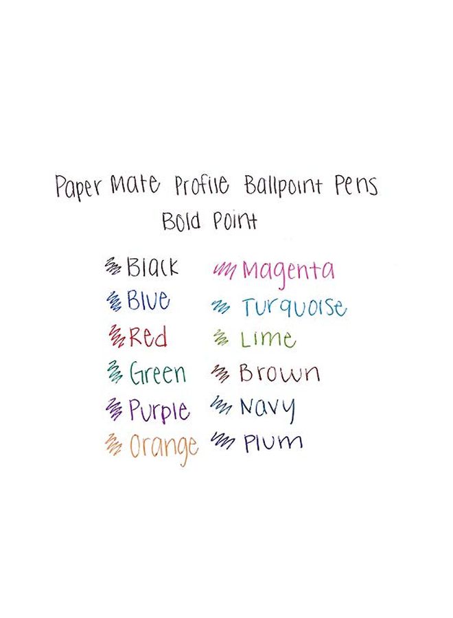 Paper Mate 12-Piece Retractable Ball Point Pen Purple  - Image 3