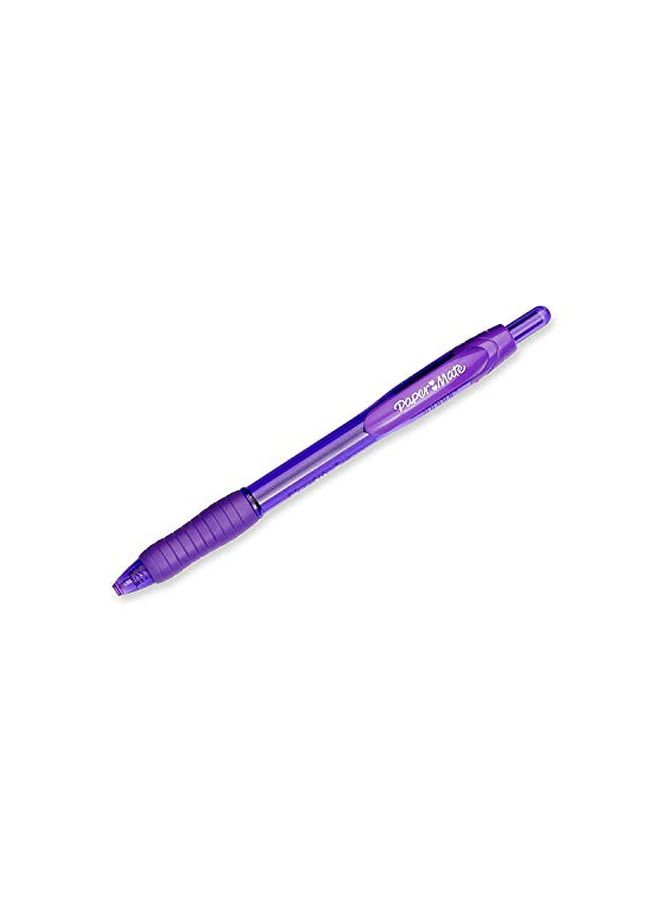 Paper Mate 12-Piece Retractable Ball Point Pen Purple  - Image 1