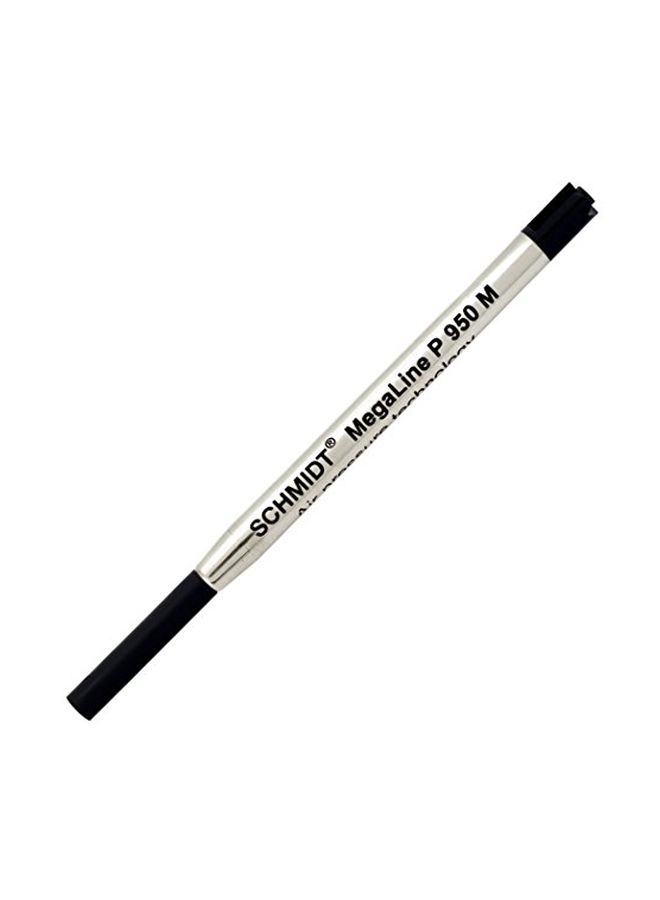 شميت قطعتان من قلم حبر مضغوط كروي الرأس قابل لإعادة الملء أسود/ فضي - Image 1